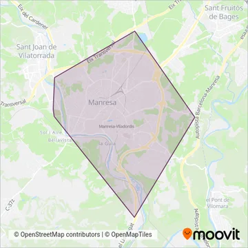 Cobertura del mapa de BusManresa