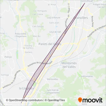 Renfe Cercanias (Bus) coverage area map