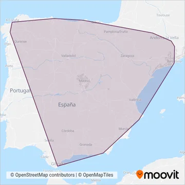 ALSA coverage area map