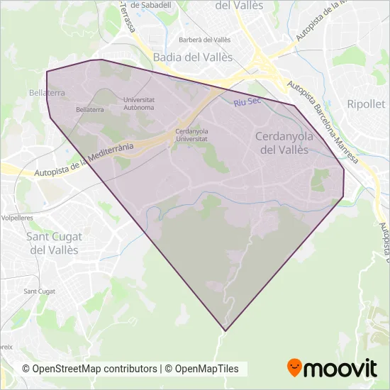 Cobertura del mapa de Moventis (Cerdanyola)
