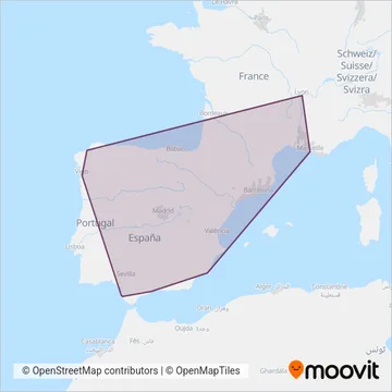Renfe Operadora coverage area map