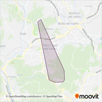 Moventis Shotl Sant Cugat coverage area map