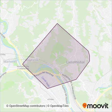 Autos Castellbisbal coverage area map