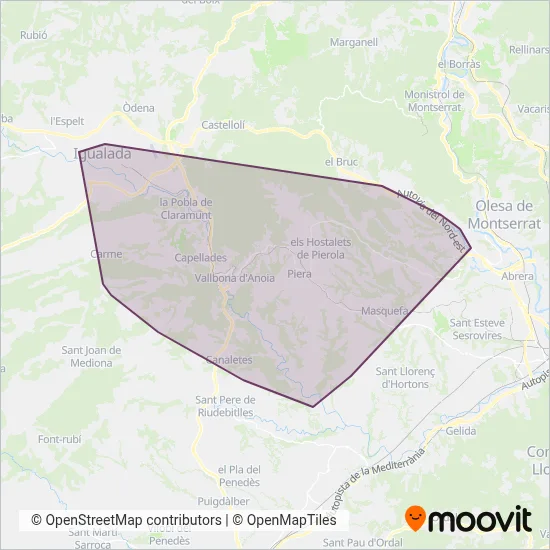 Montferri coverage area map