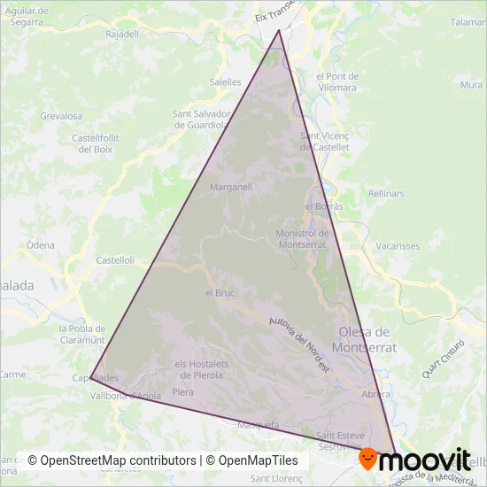 FGC (Bus) coverage area map