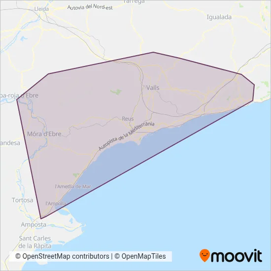 Empresa Plana coverage area map