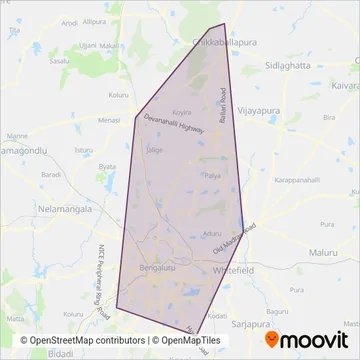 Vajra BMTC coverage area map