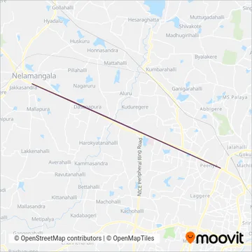 Express Bus BMTC coverage area map