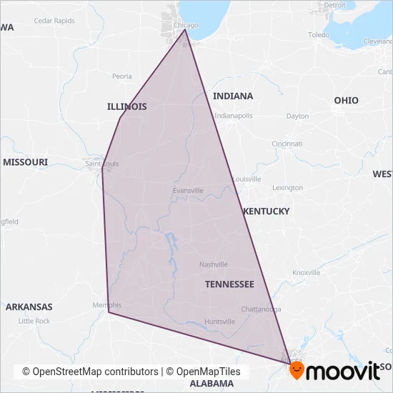 FlixBus-us coverage area map