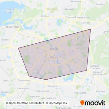 Схема покрытия компании ГП "Сталічны транспарт і сувязь" (Метро)