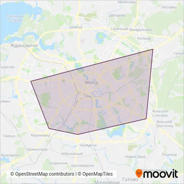 Схема покрытия компании ГП "Сталічны транспарт і сувязь" (Метро)