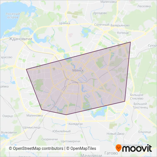 Capital Transport and Communications (Subway) coverage area map