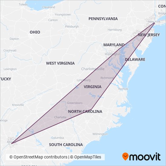 FlixBus-us coverage area map