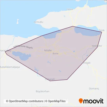 Minibüs coverage area map