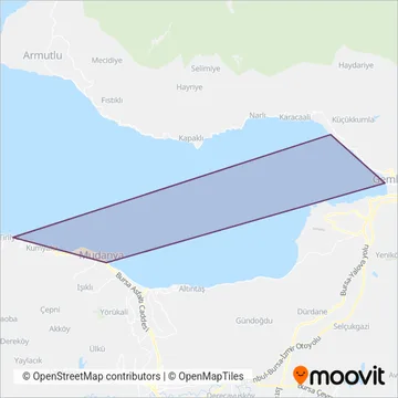 Burulaş (Ferry) coverage area map
