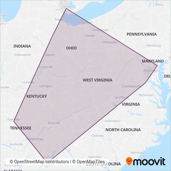 Greyhound-us coverage area map