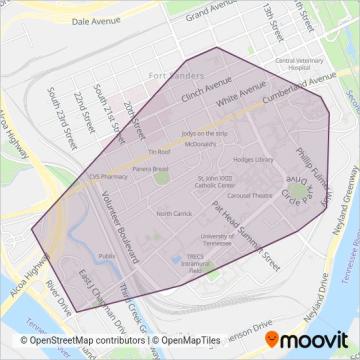 The T coverage area map