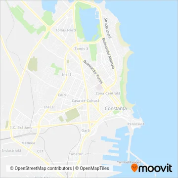 Transferoviar Calatori coverage area map
