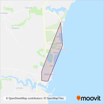 Mangalia Transport Public coverage area map