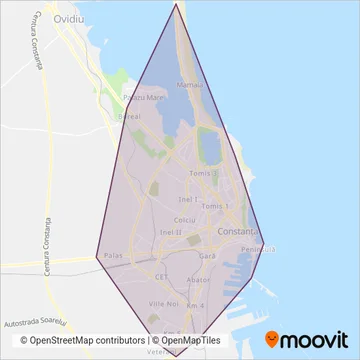 CT Bus SA coverage area map