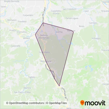 Trotta Bus Service coverage area map