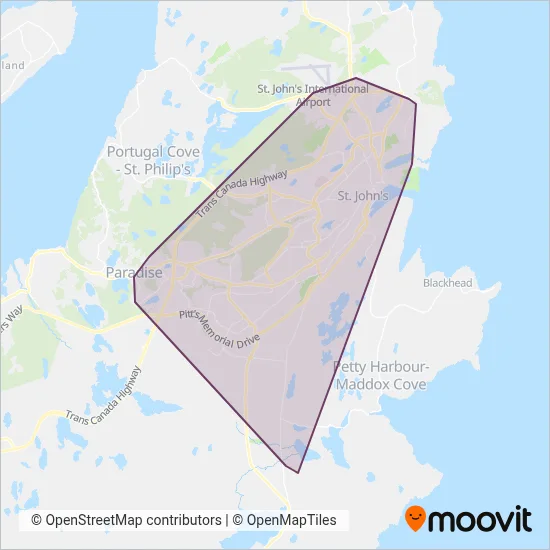 METROBUS coverage area map