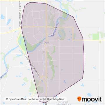 Red Deer coverage area map