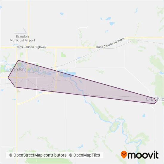CFB Shilo coverage area map