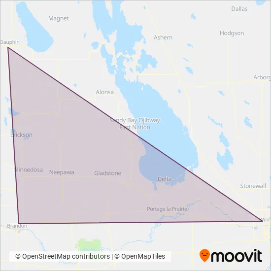 Air Shuttle coverage area map