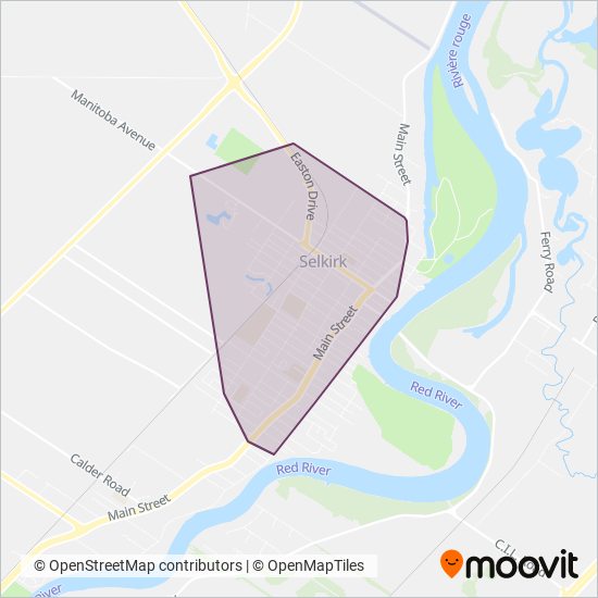 Selkirk Transit coverage area map