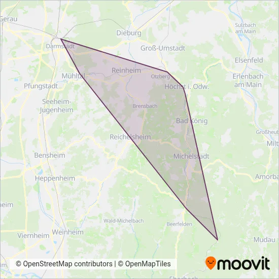 VIAS Rail GmbH coverage area map