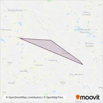 DB Fernverkehr AG coverage area map