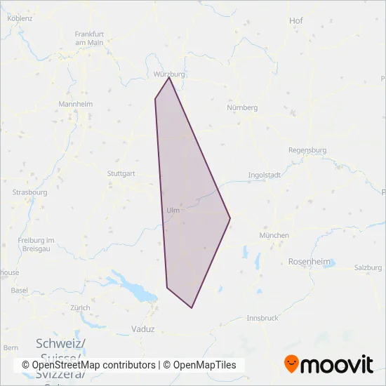 DB Regio AG Bayern (Bahn) Verbundsgebiet