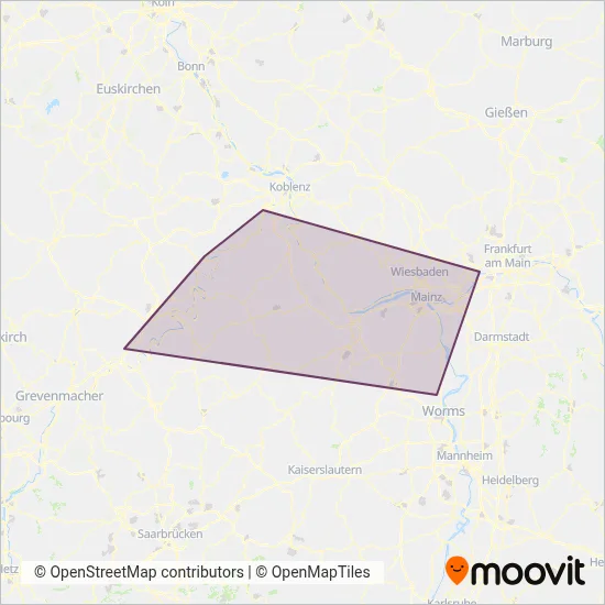 SÜWEX coverage area map