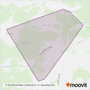 Teinachtal-Reisen coverage area map