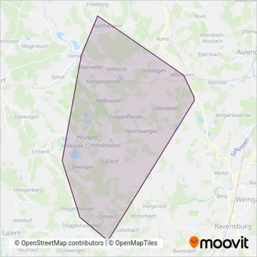 Bühler coverage area map