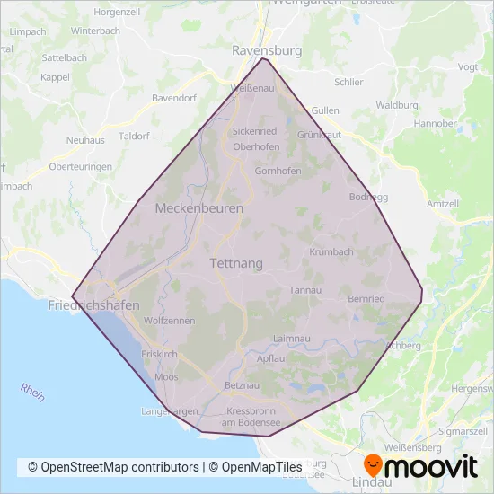 Strauss coverage area map