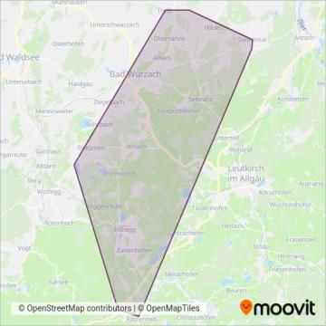Ehrmann Reisen GmbH & Co. KG coverage area map