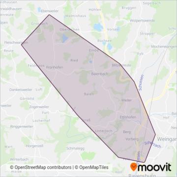 Omnibus Grabherr coverage area map