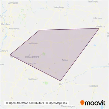 Arverio Baden-Württemberg coverage area map