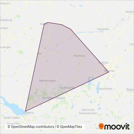 Arverio Bayern coverage area map