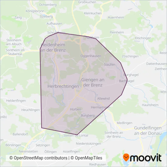 HVG coverage area map