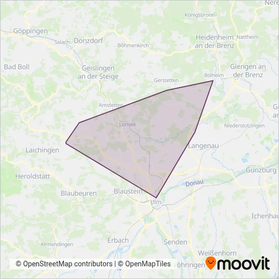 Klöpfer coverage area map