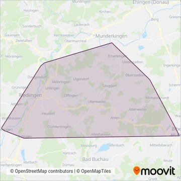Walk coverage area map