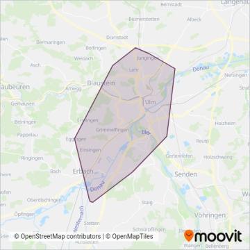 SWU (Bus) coverage area map