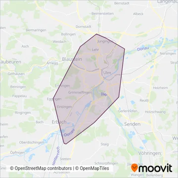 SWU (Bus) coverage area map