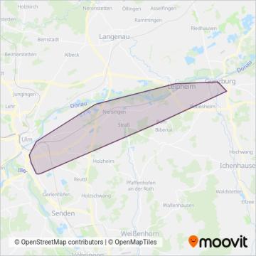 NeUBus coverage area map