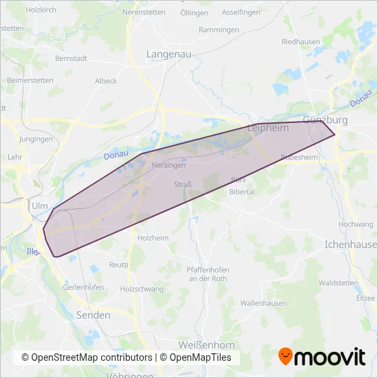 NeUBus coverage area map