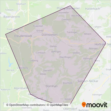 Схема покрытия компании Schweizer Reisen