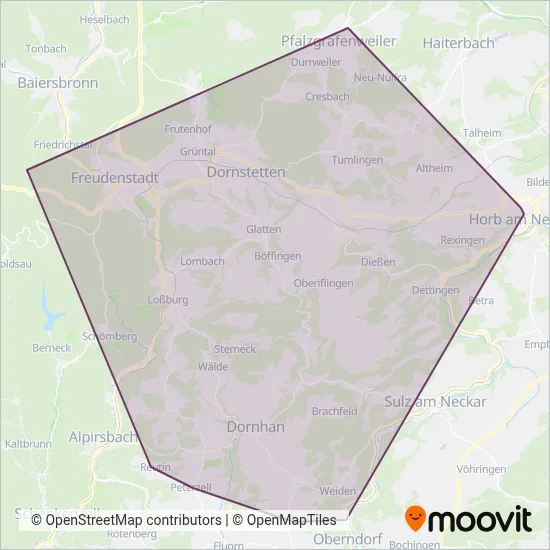 Schweizer Reisen coverage area map